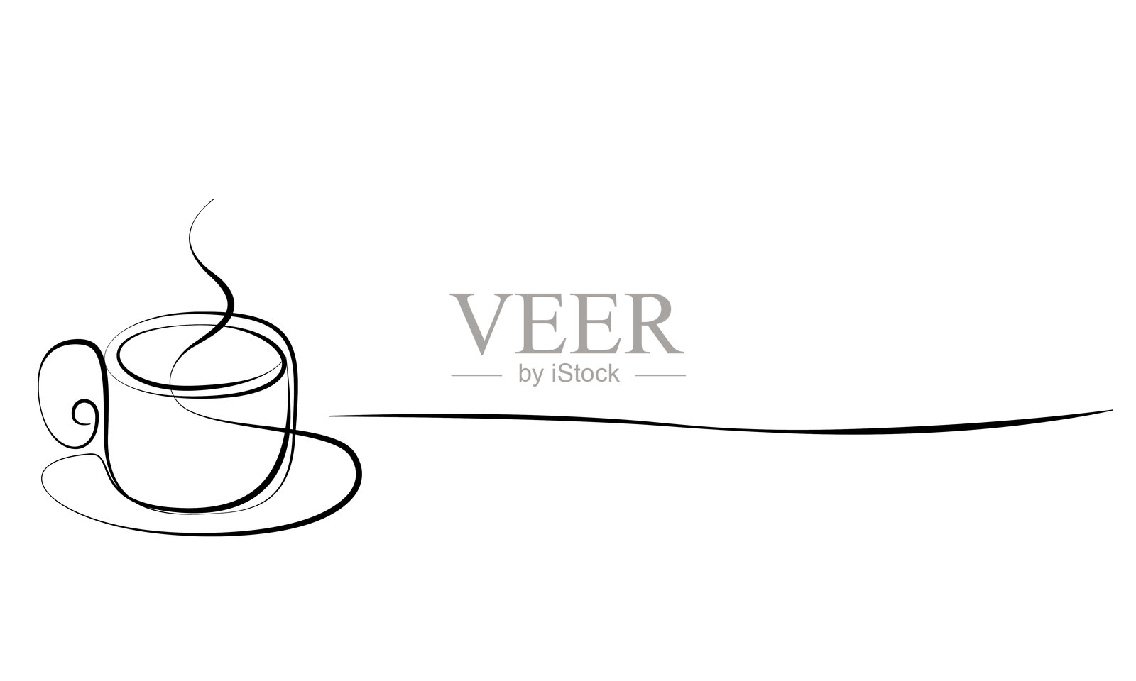 茶和咖啡杯矢量图插画图片素材