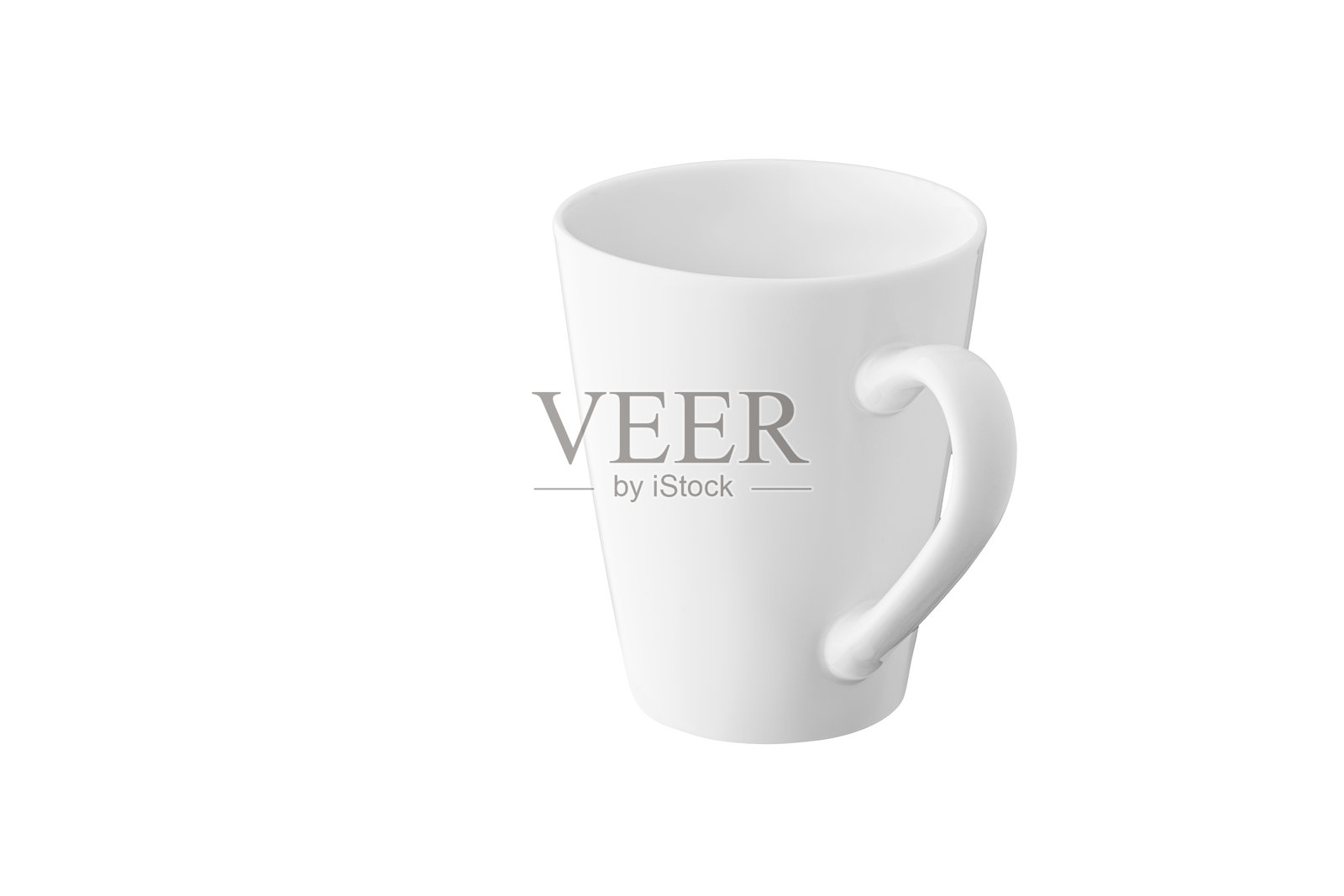 白色茶杯或咖啡杯,背景为纯白色照片摄影图片