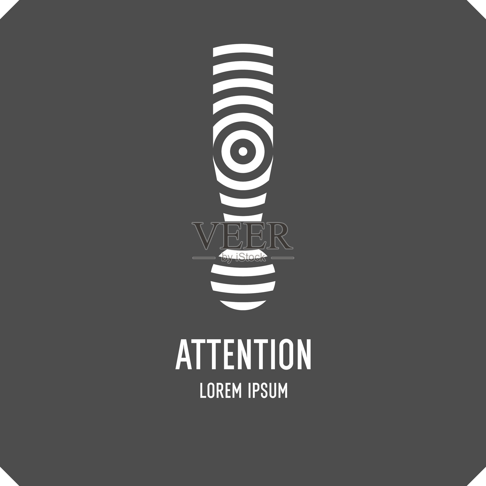 警告标志和图标。网站信息海报。矢量插图插画图片素材