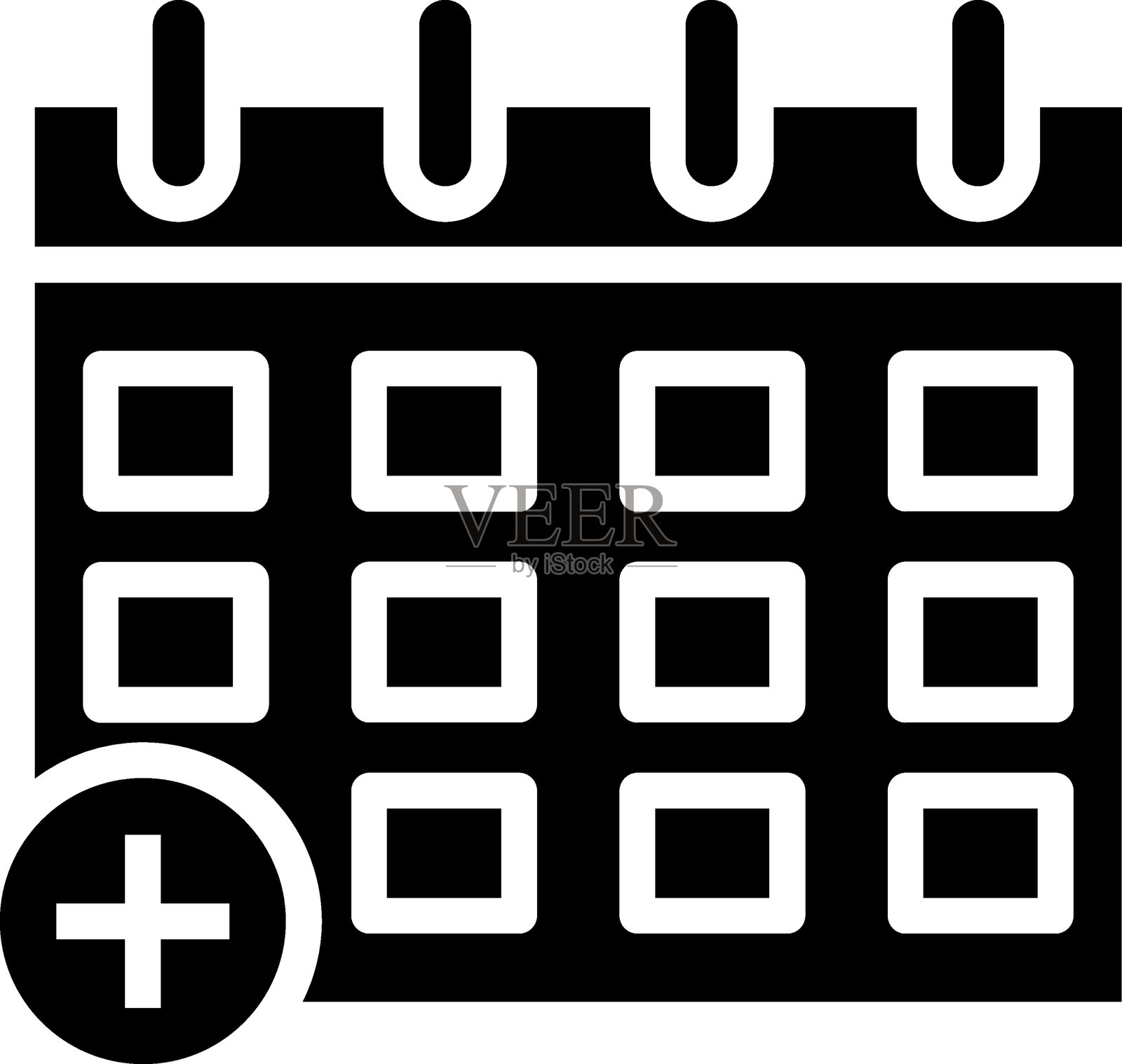 药物时间表图标风格插画图片素材