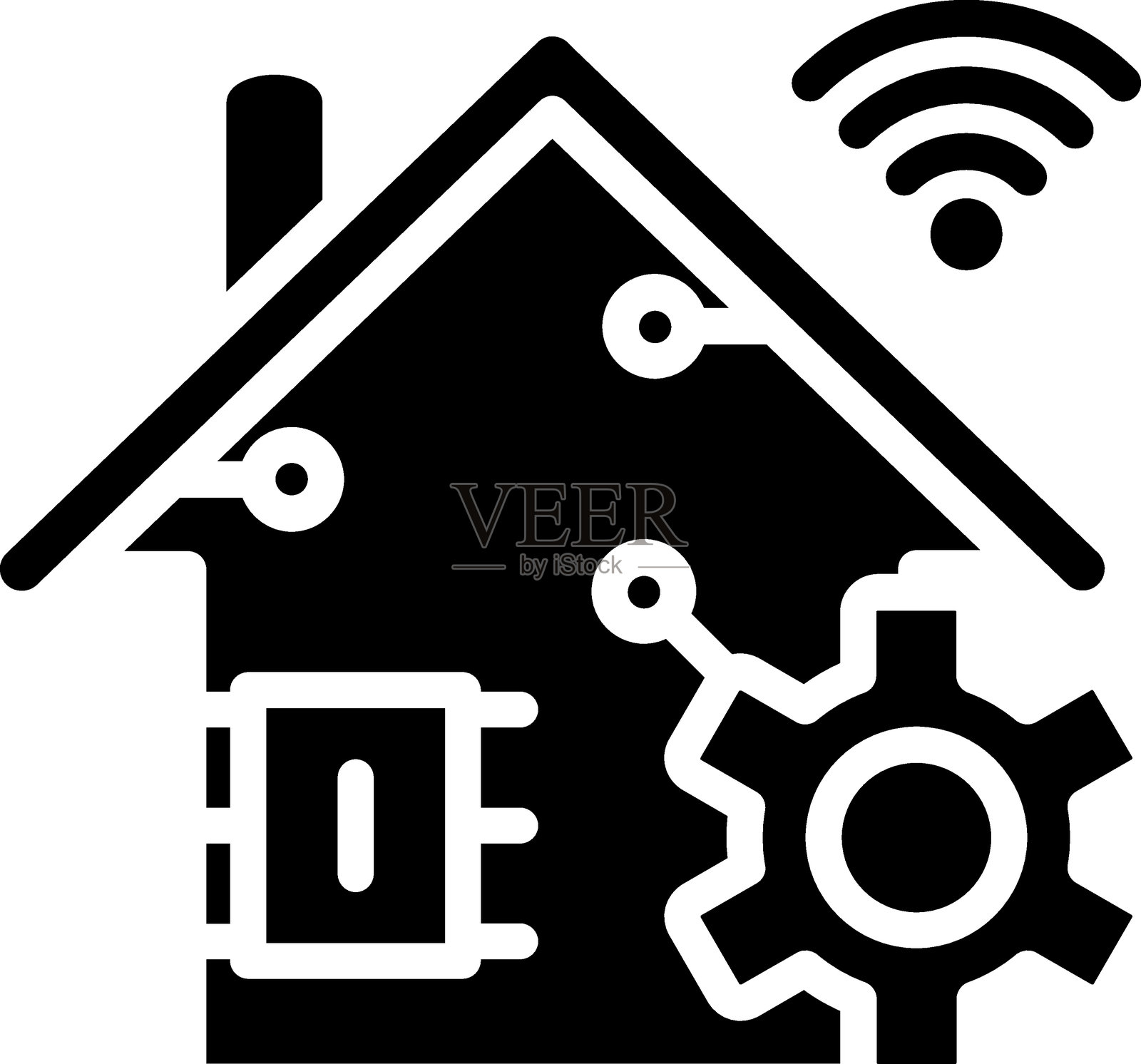 自动化家居图标风格插画图片素材