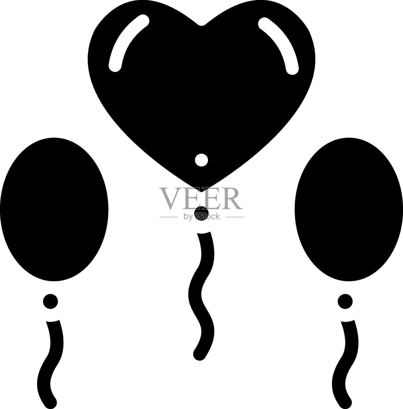 气球图标风格插画图片素材