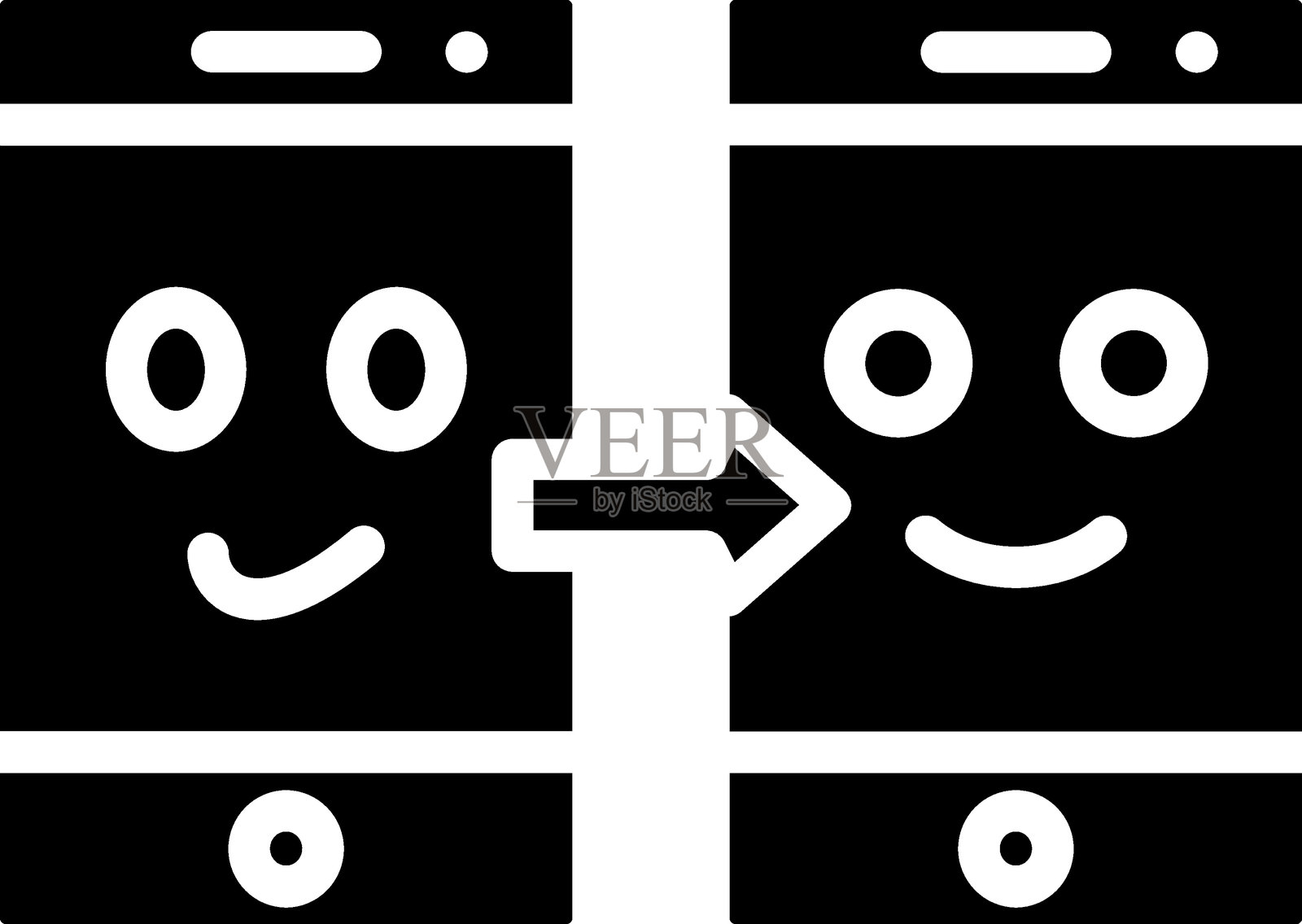 手机克隆图标风格插画图片素材