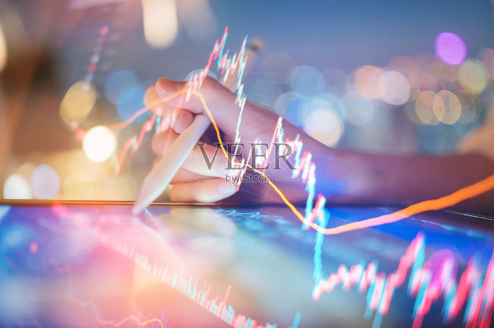 未来的人工智能可持续发展基金投资于加密货币和金融顾问,使用自动交易系统分析投资货币市场和股票市场基金。照片摄影图片