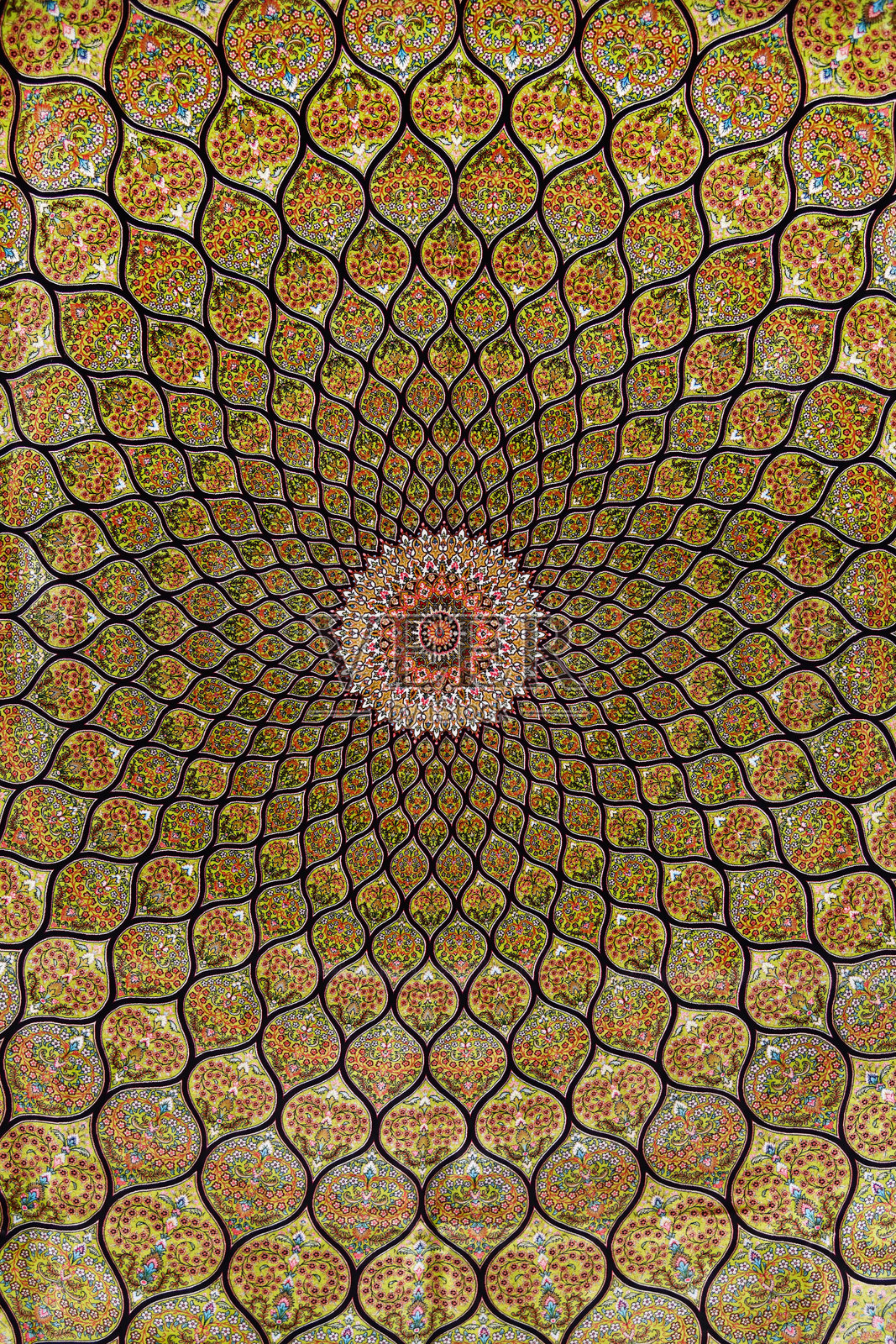 乌兹别克斯坦布哈拉的地毯照片摄影图片