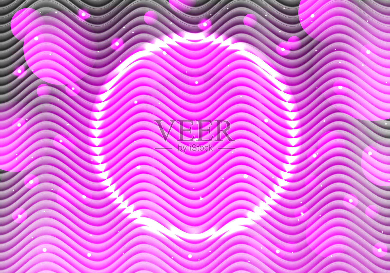 抽象的粉色背景,带有波纹玻璃质感。塑料或亚克力玻璃效果。半透明塑料质感。矢量插图插画图片素材