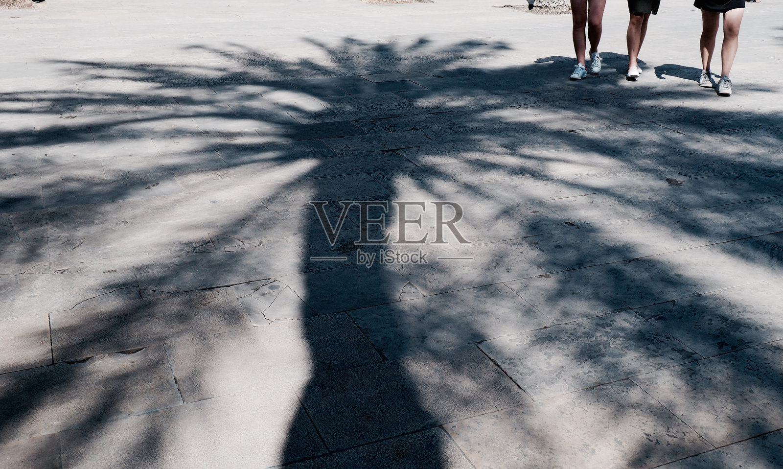 朋友们在街上走的下半身照片摄影图片