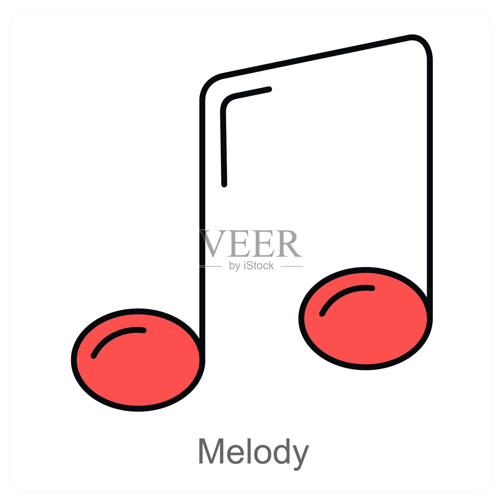 旋律插画图片素材