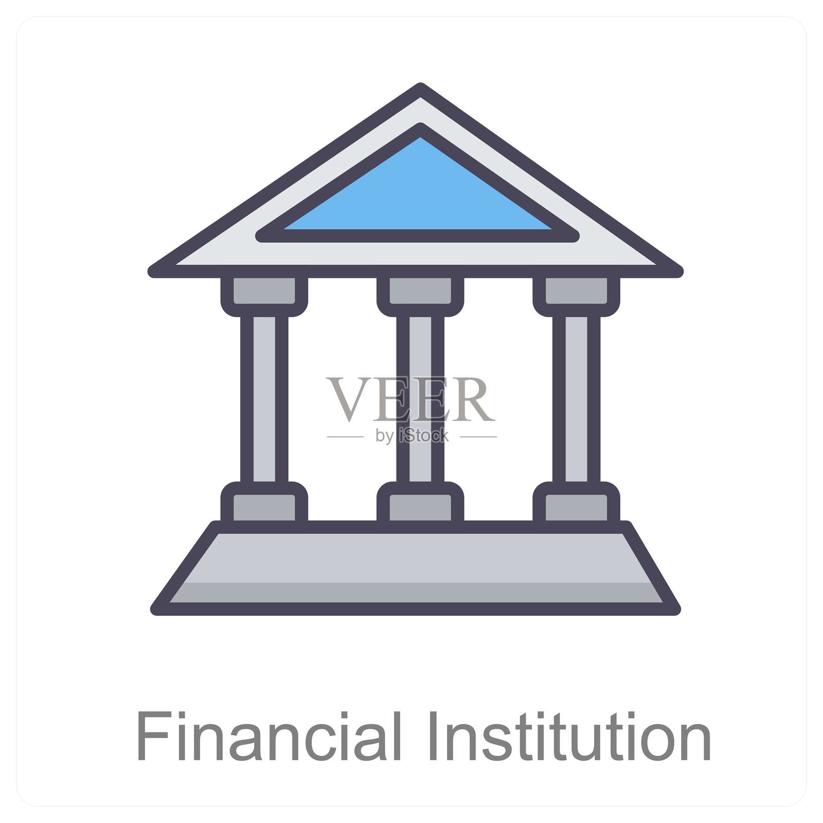 金融机构插画图片素材