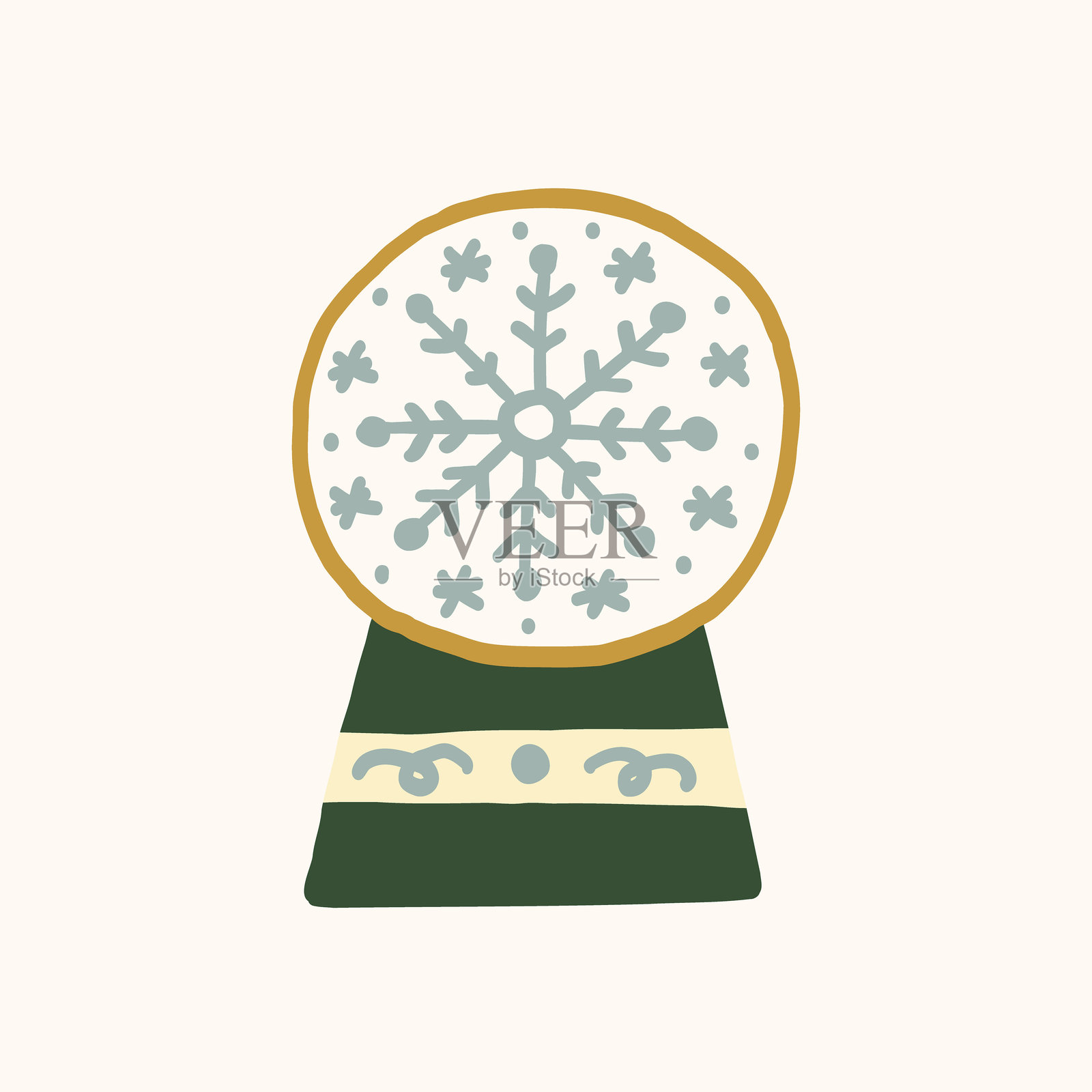 手绘雪球插图插画图片素材