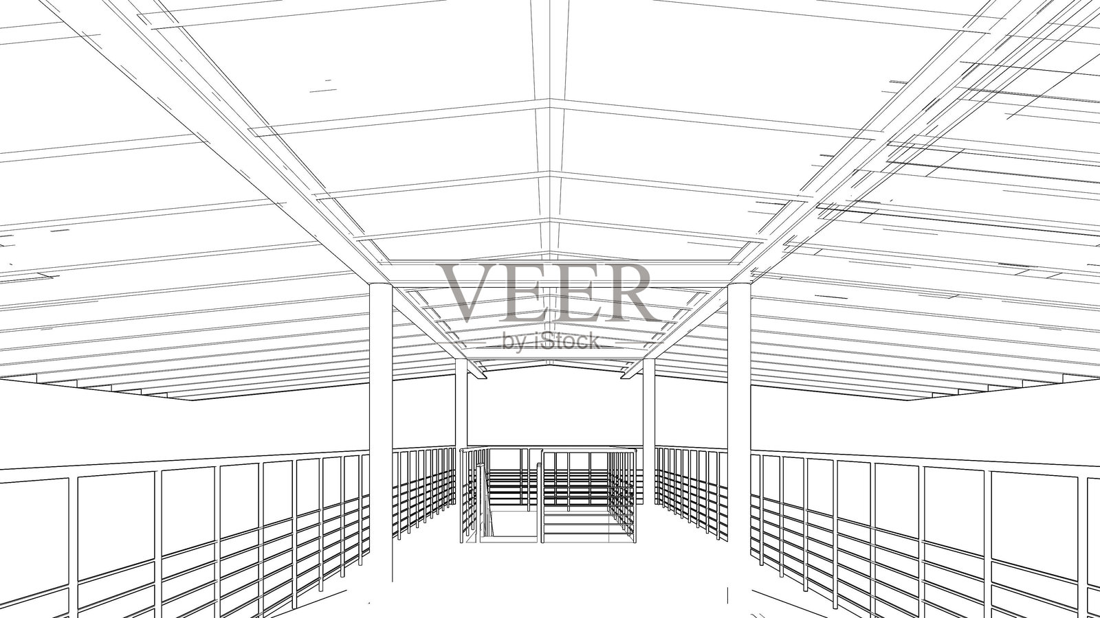 3D卡车称重秤插图插画图片素材