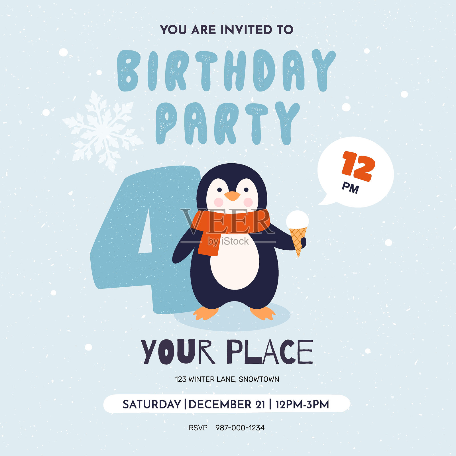 企鹅1插画图片素材