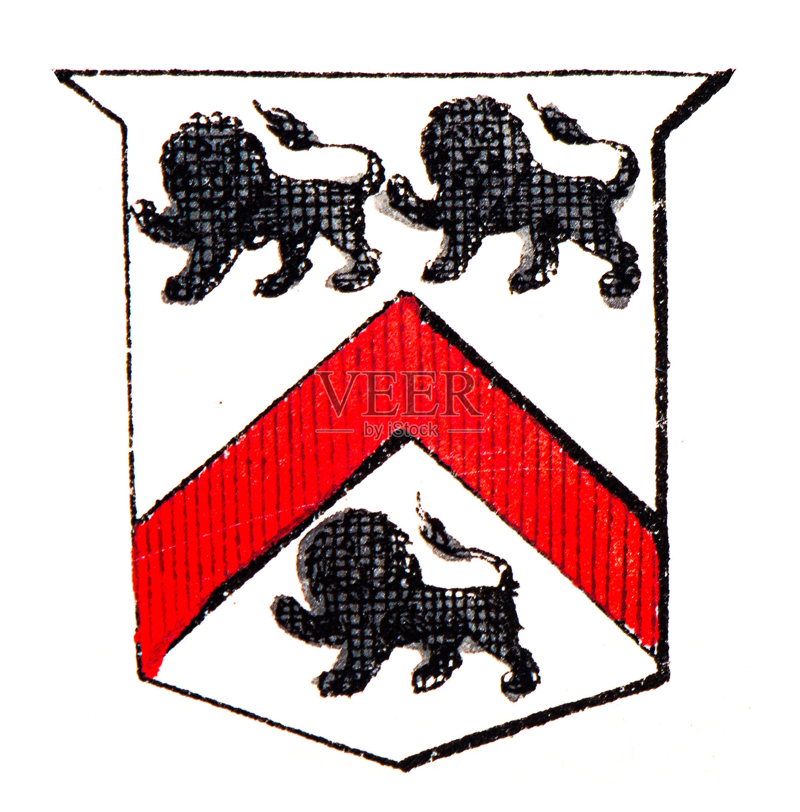 纹章学,纹章元素与家族插画图片素材