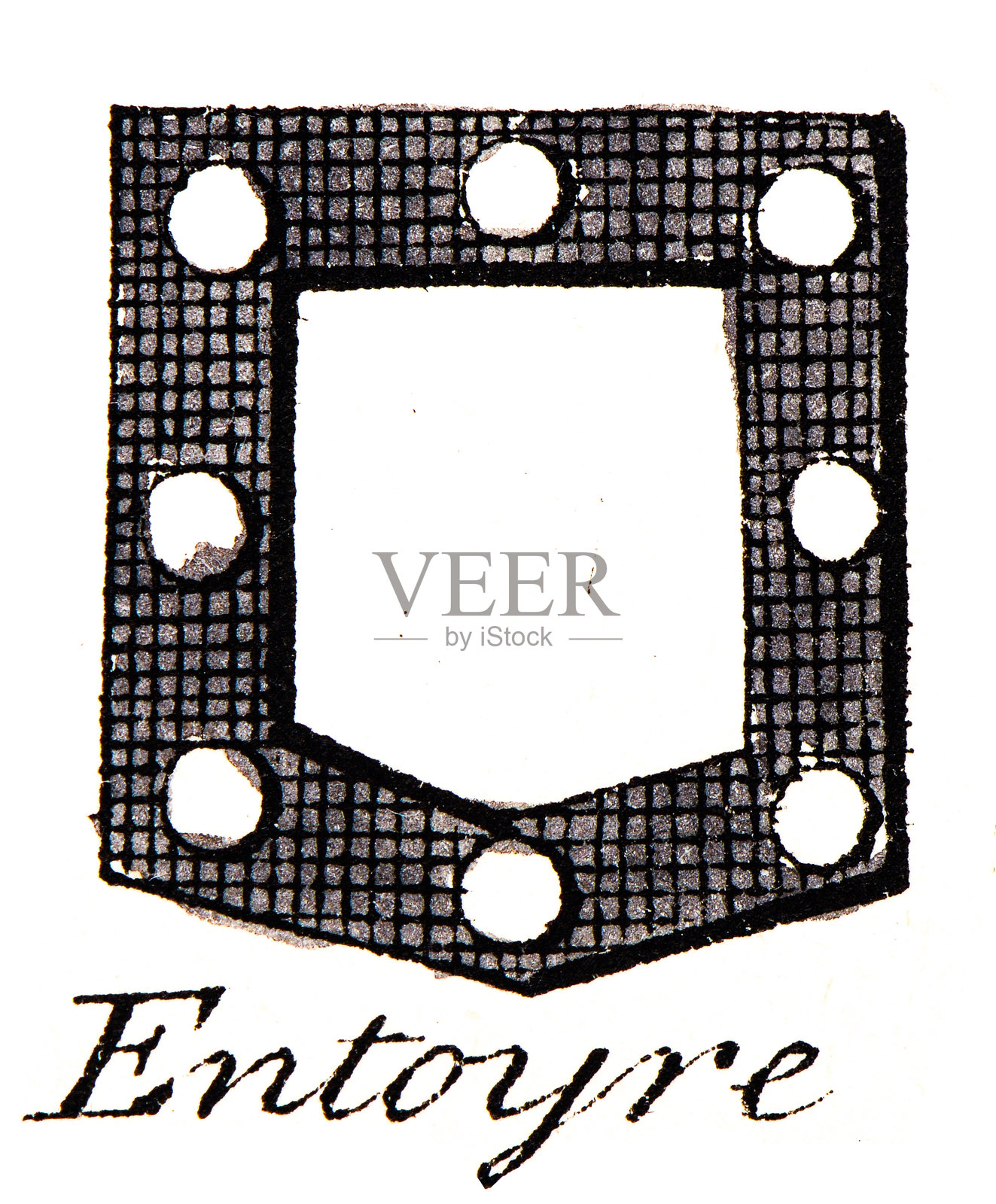 纹章学,纹章元素和家族:Entoyre插画图片素材