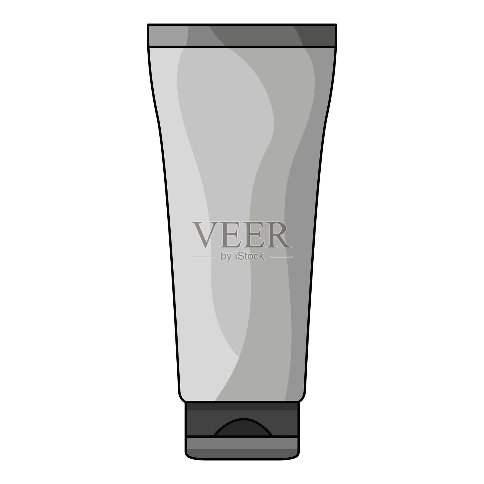 剃须膏管插画图片素材