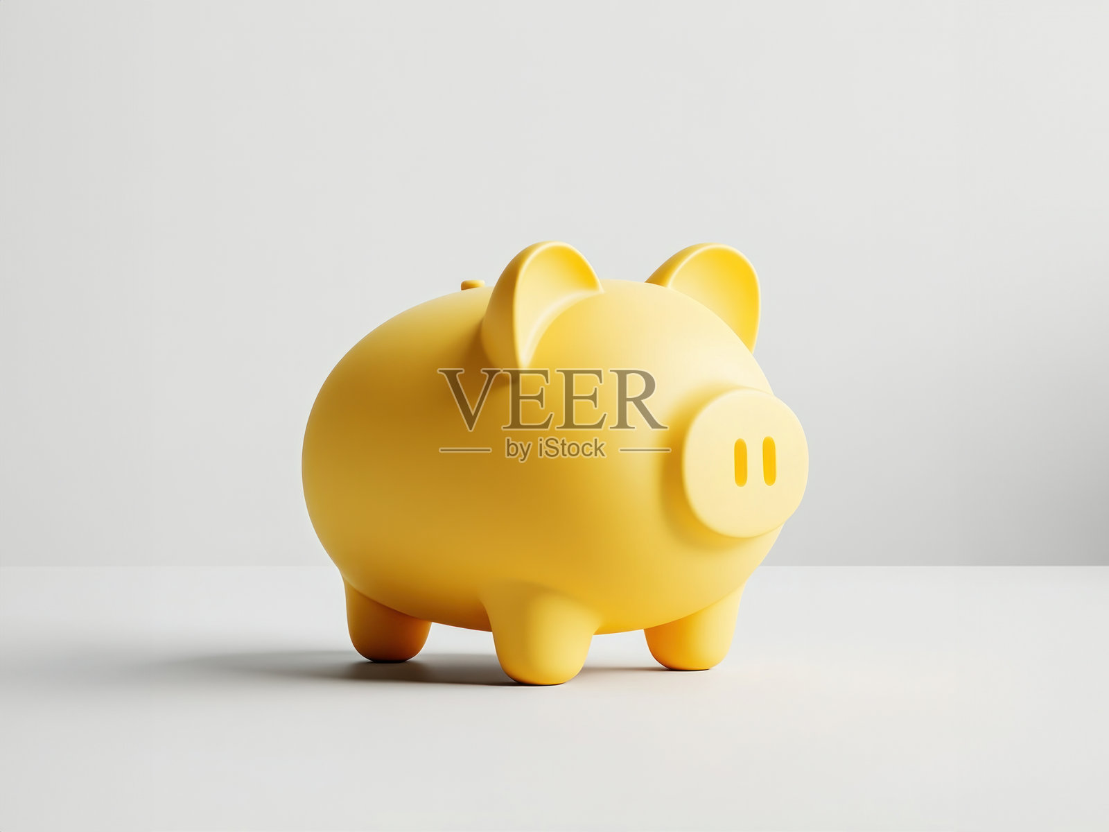 简约黄色储蓄罐 - 3D设计照片摄影图片