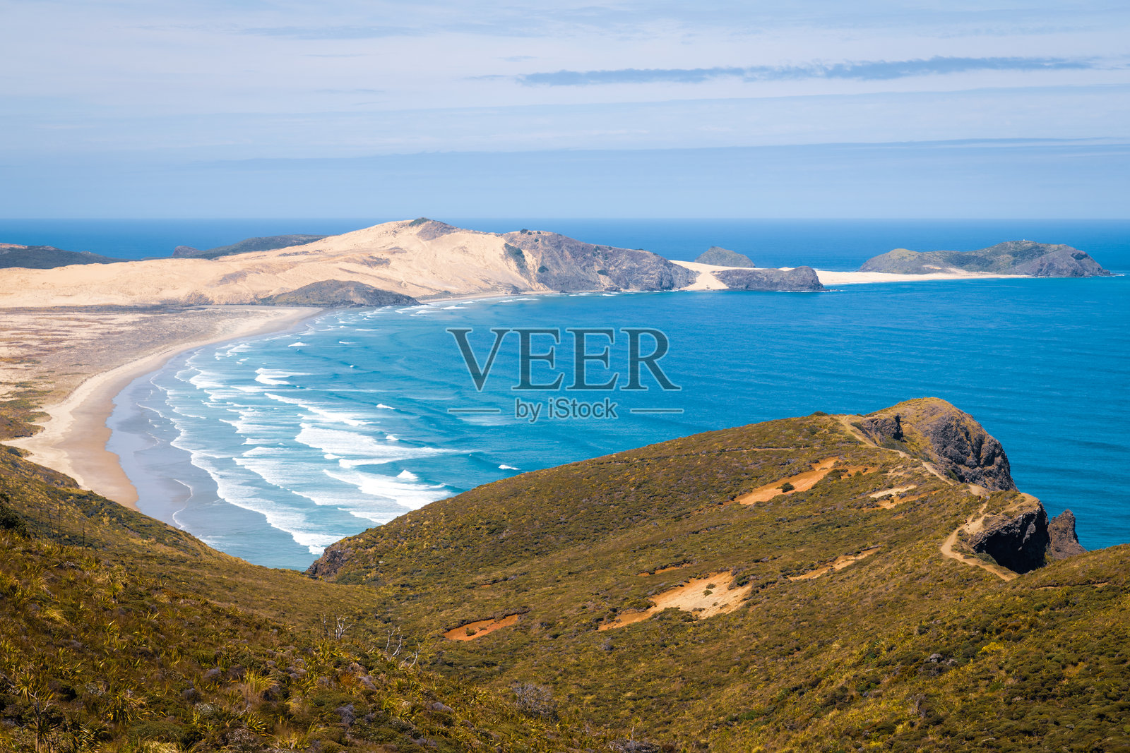 海洋与天空的美丽景色照片摄影图片