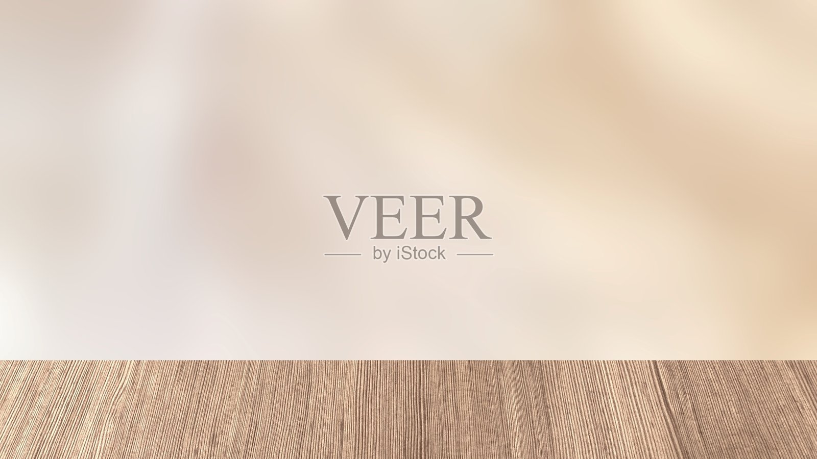 白色和棕色背景,配有木质桌面用于产品展示照片摄影图片