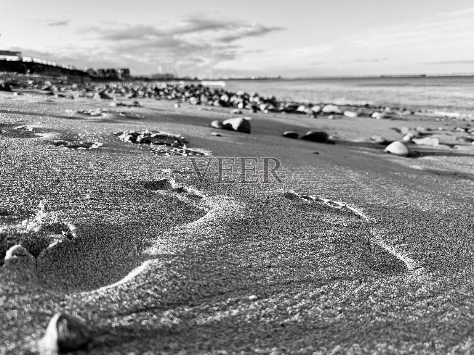 诺森伯兰的布莱斯海滩照片摄影图片