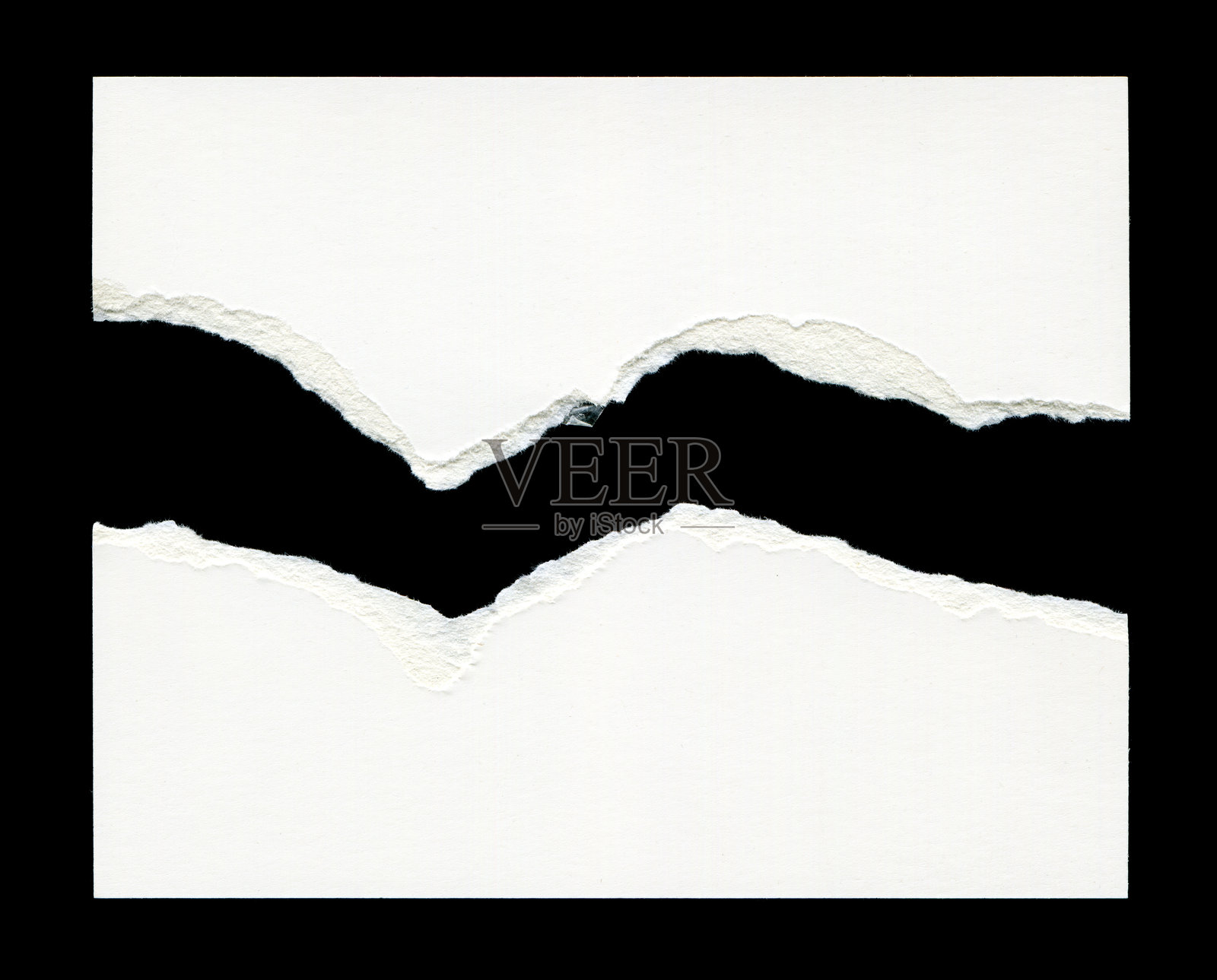 撕裂或剪裁的纸张背景纹理,独立展示照片摄影图片