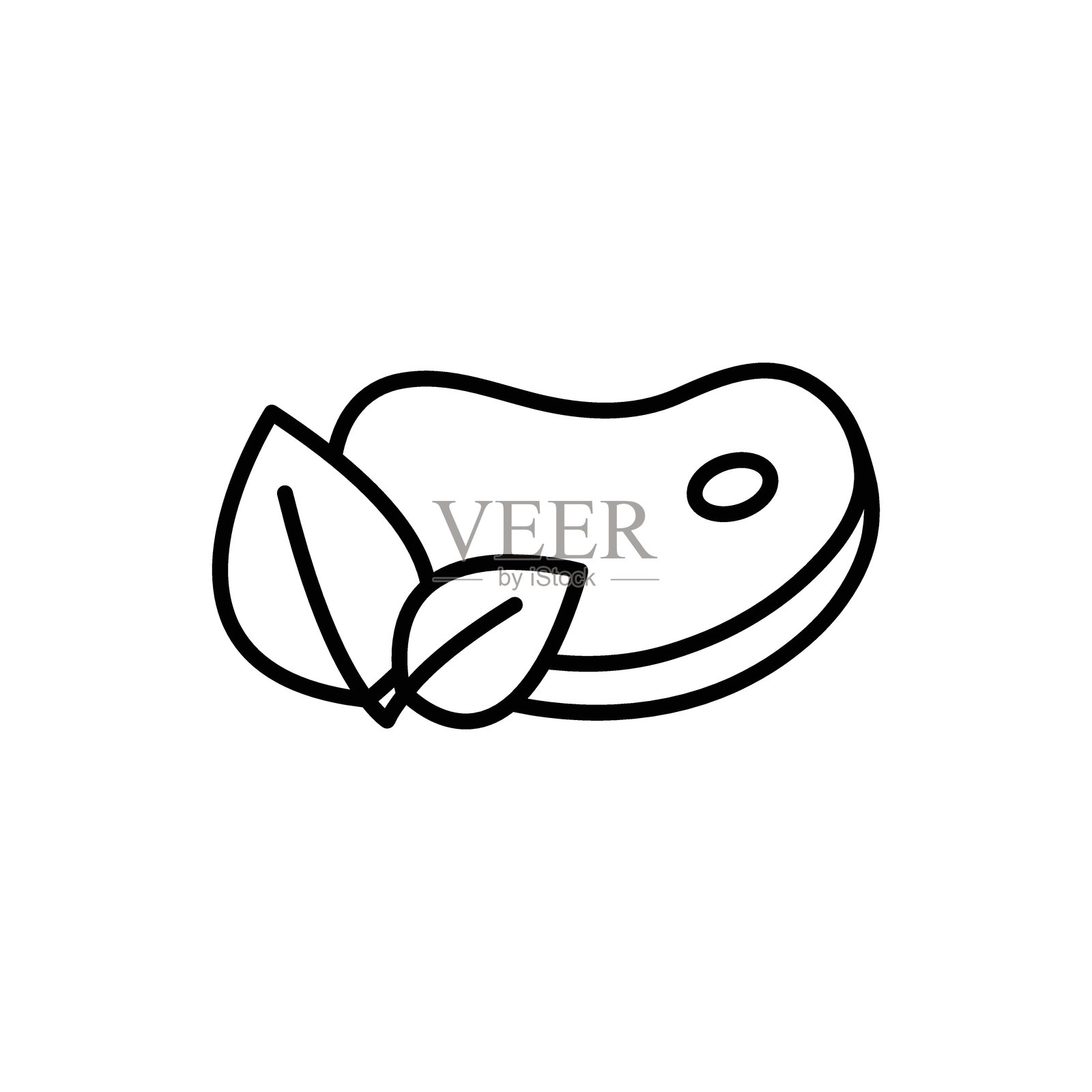 素食食品图标,素食菜单图标,素食肉类插画图片素材