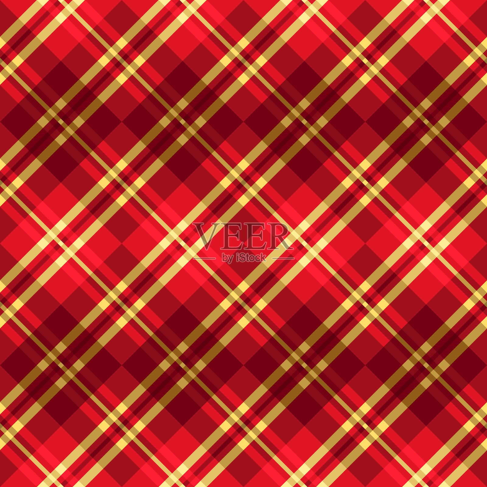 无缝红金格子条纹可重复图案抽象背景插画图片素材