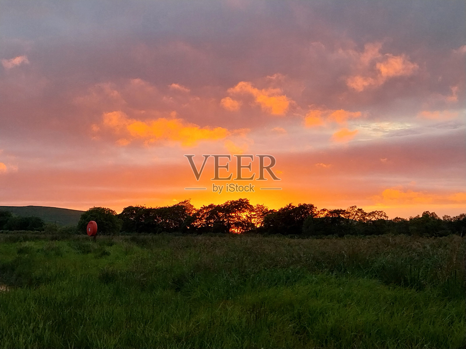夏季日落照片摄影图片
