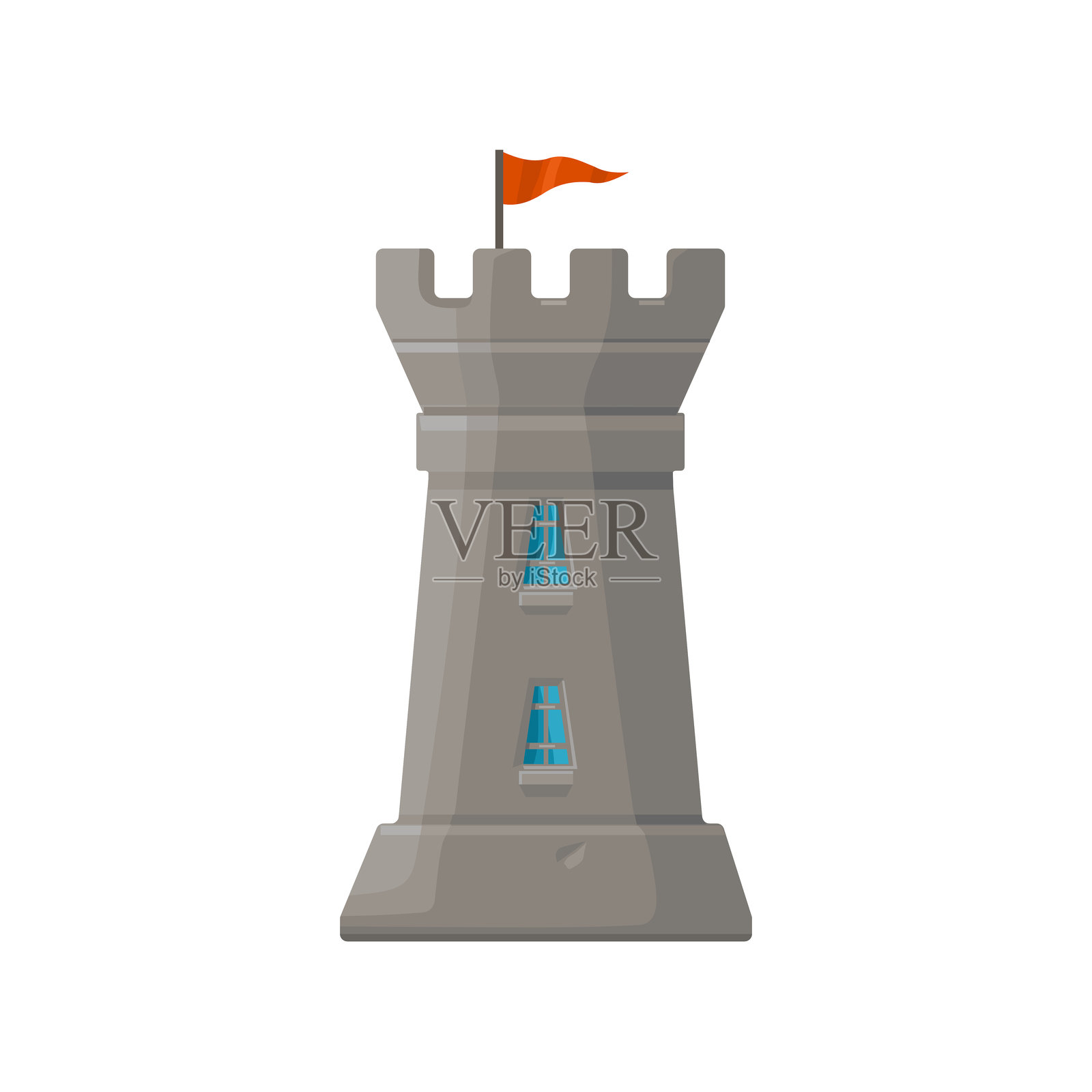 城堡堡垒矢量图标插图标志插画图片素材