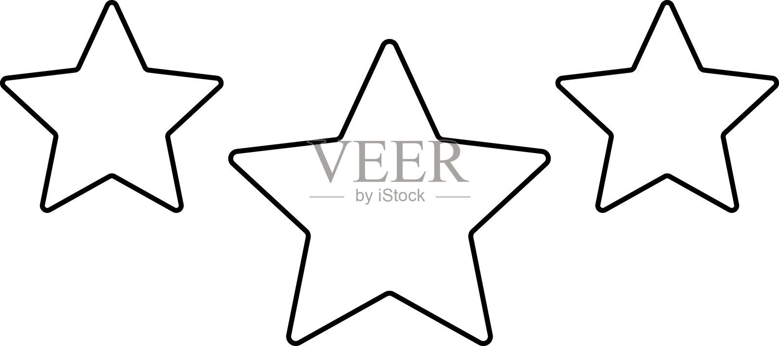 星形。星星图标。五颗星客户产品评分评论扁平图标,适用于应用程序和网站。黄色星星评分符号矢量图。插画图片素材