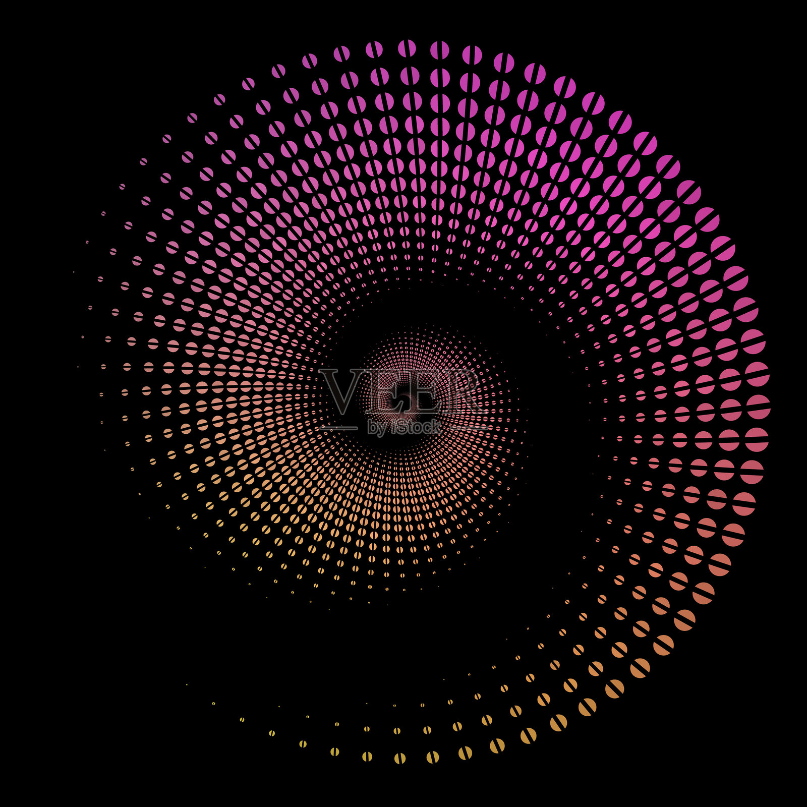 发光点的抽象螺旋图案插画图片素材