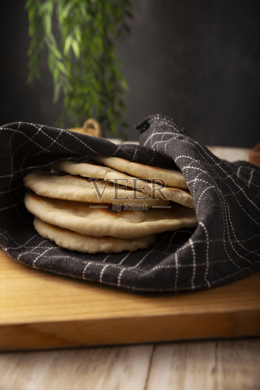 自制平面饼巴兹拉玛照片摄影图片