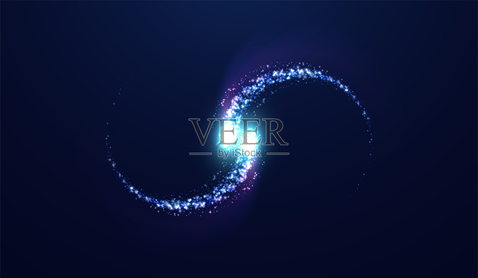 圣诞快乐和新年快乐的灯饰。插画图片素材