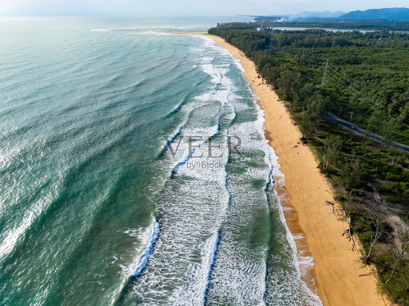 美丽的夏季海洋风景背景,自然海洋背景照片摄影图片