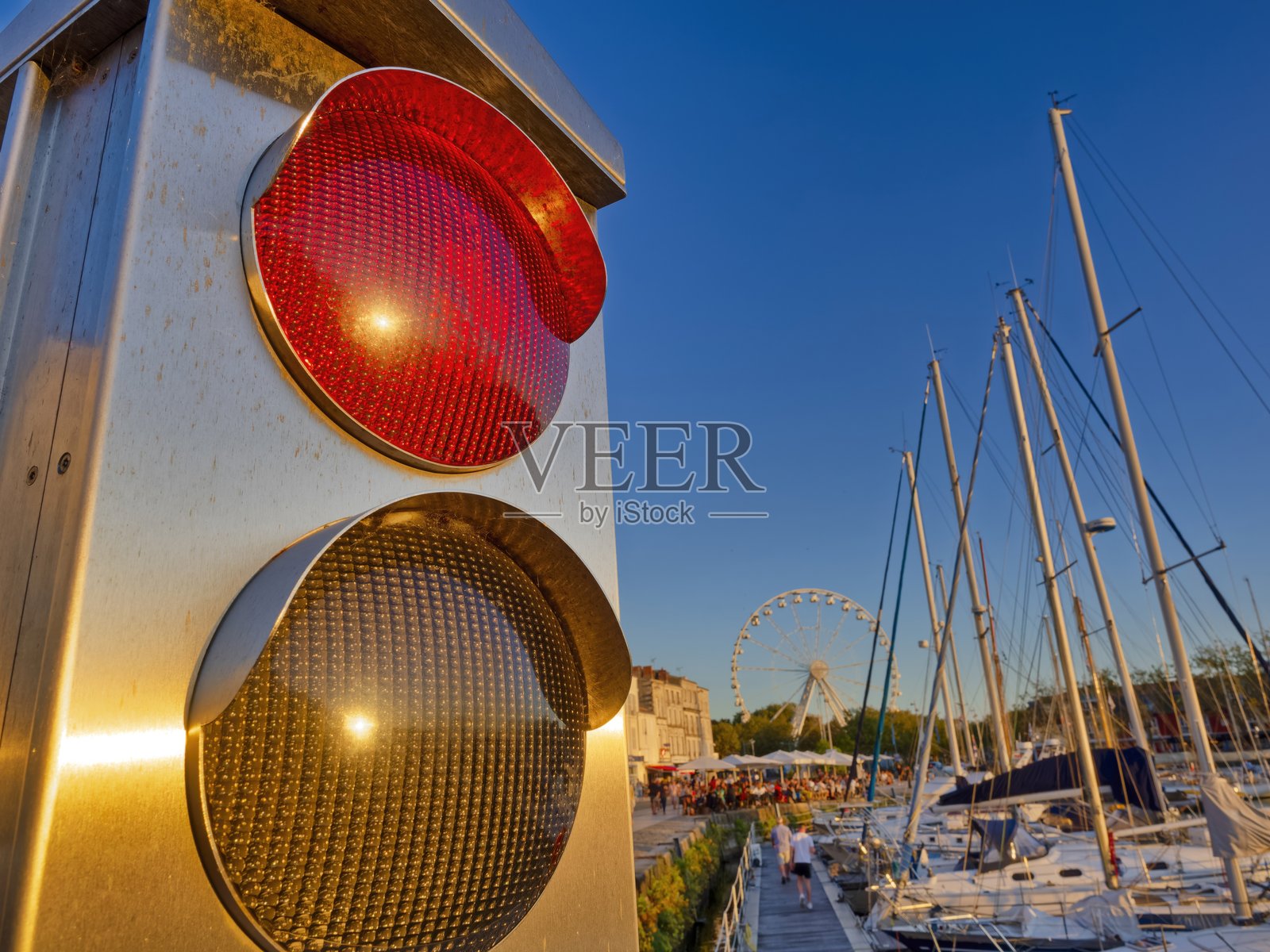 法国的拉罗谢尔海滨小镇照片摄影图片