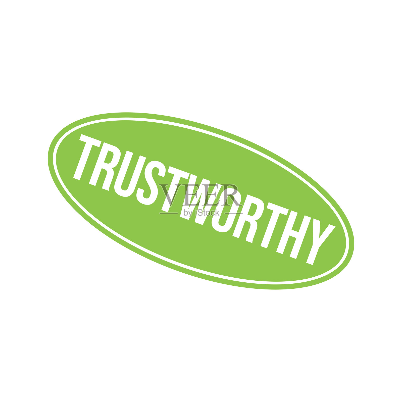 可信赖的信件橡皮图章模板插画图片素材