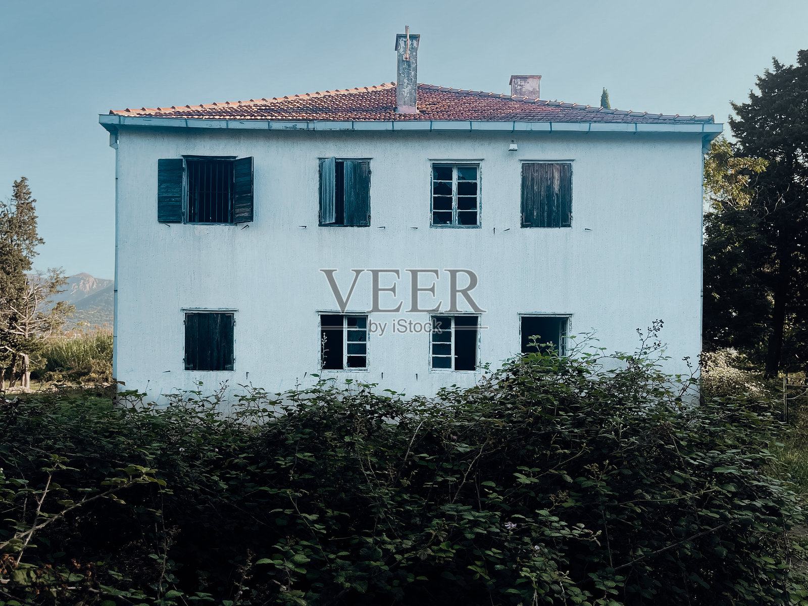 黑山的老房子照片摄影图片