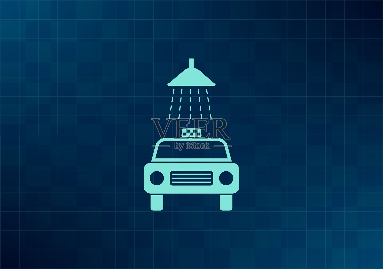 洗车插画图片素材