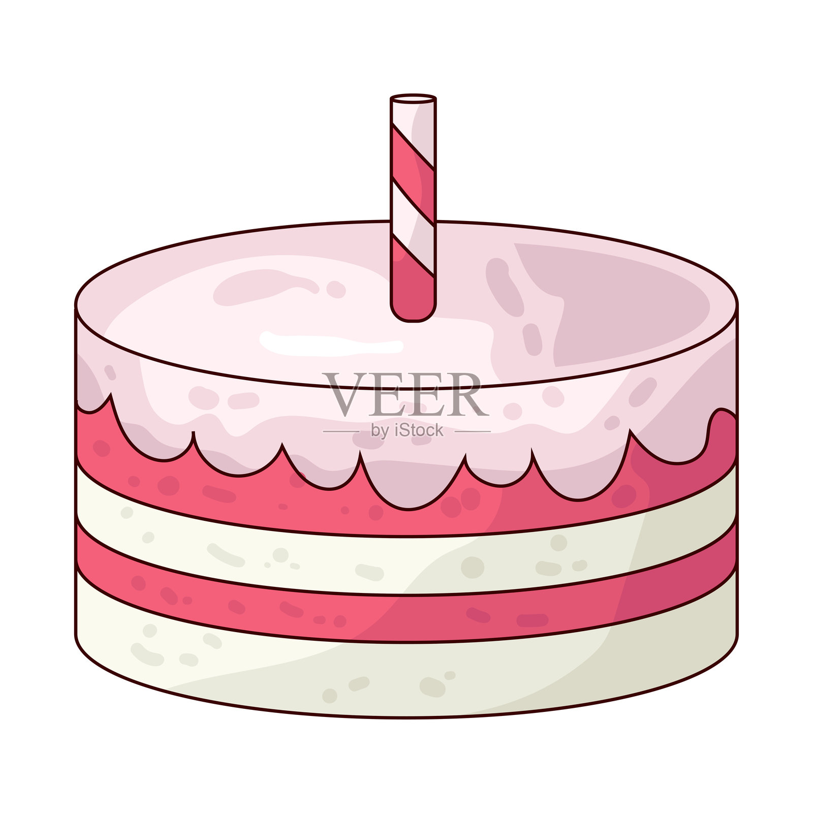 蛋糕插画图片素材