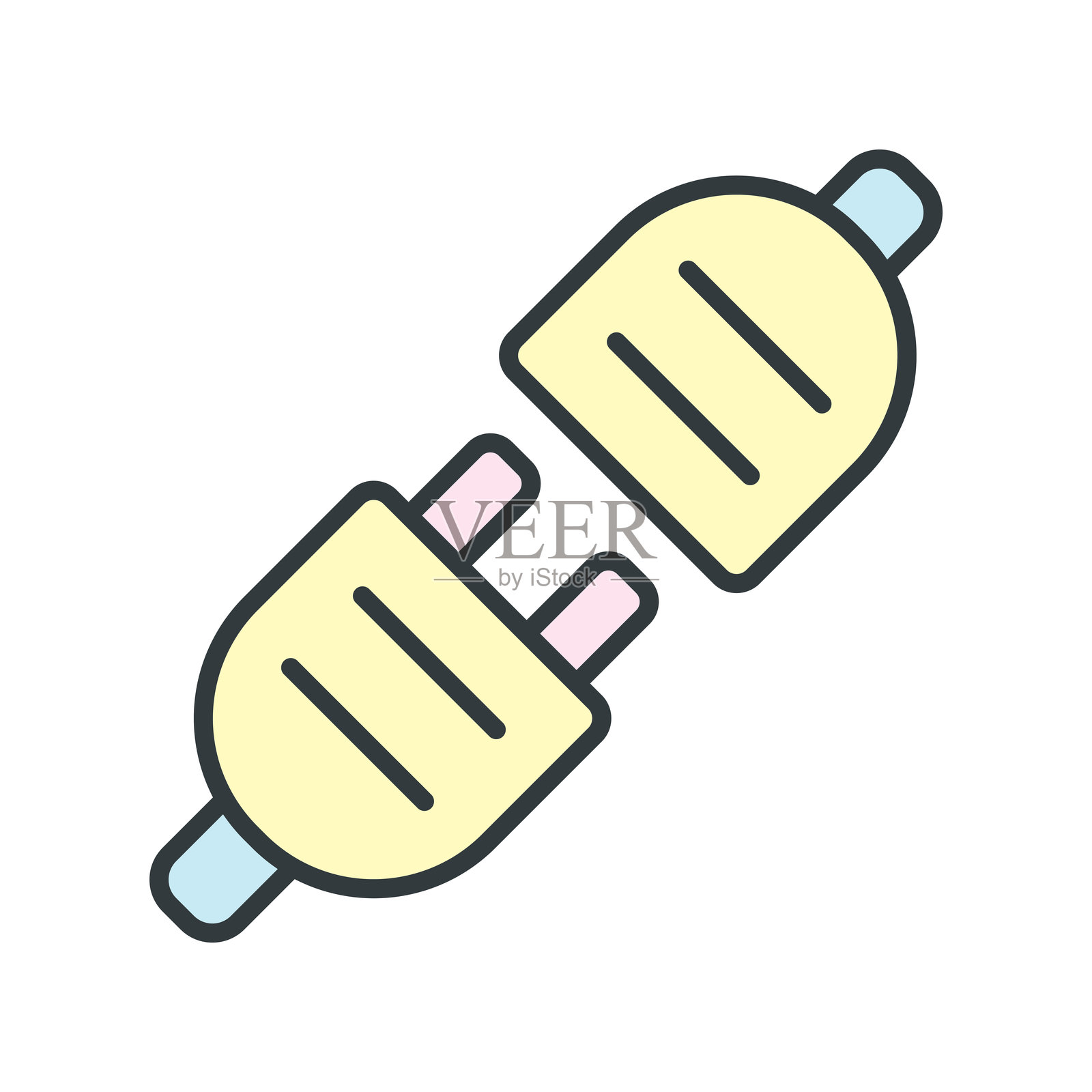 插座图标矢量设计元素模板简单插画图片素材