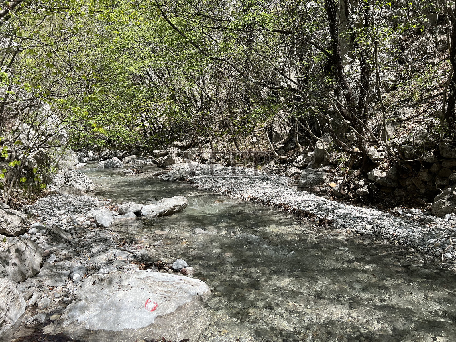 暴雨溪 Mala Paklenica,塞利内(克罗地亚帕克莱尼察国家公园)照片摄影图片