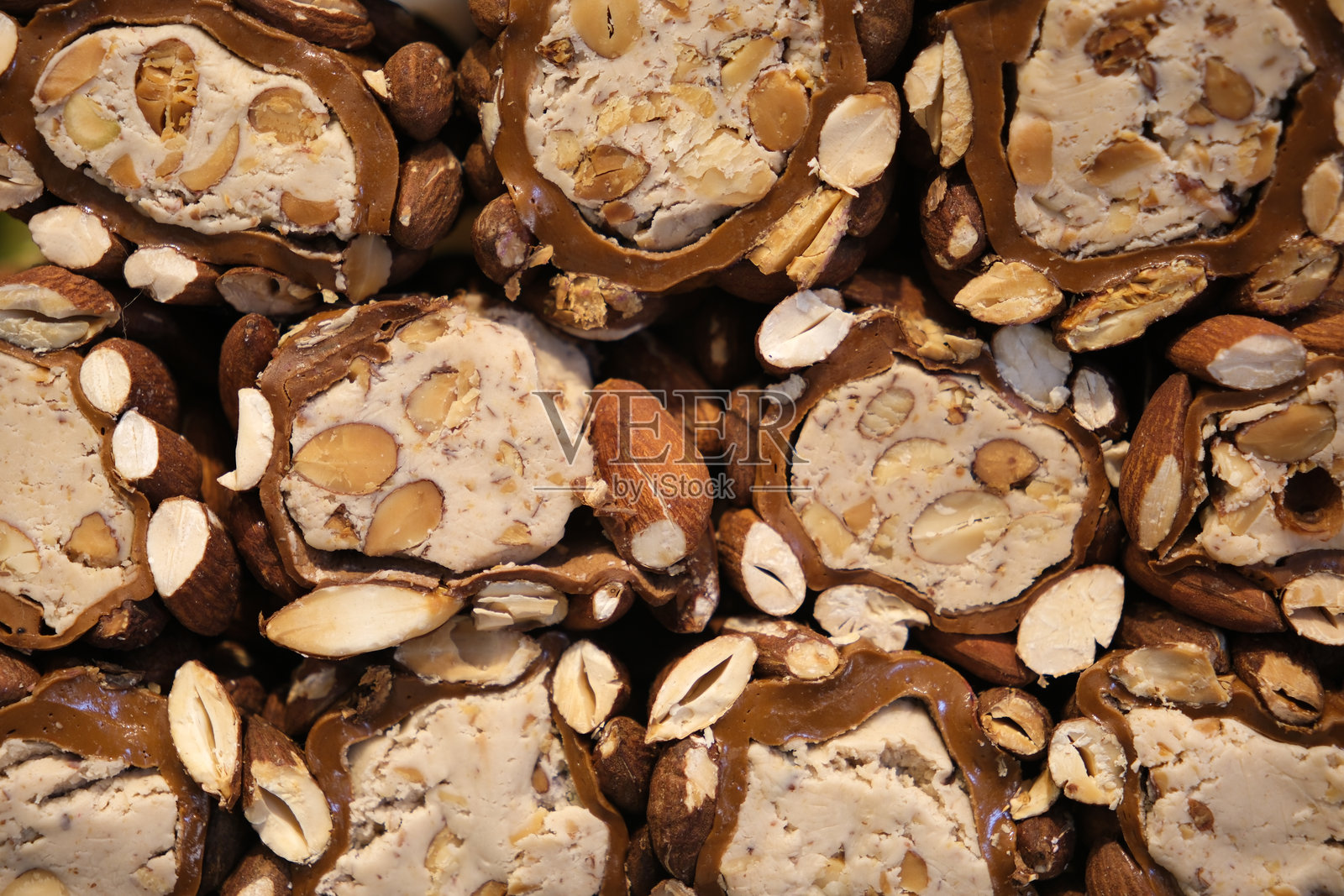 特写土耳其软糖,传统土耳其甜点食品照片摄影图片