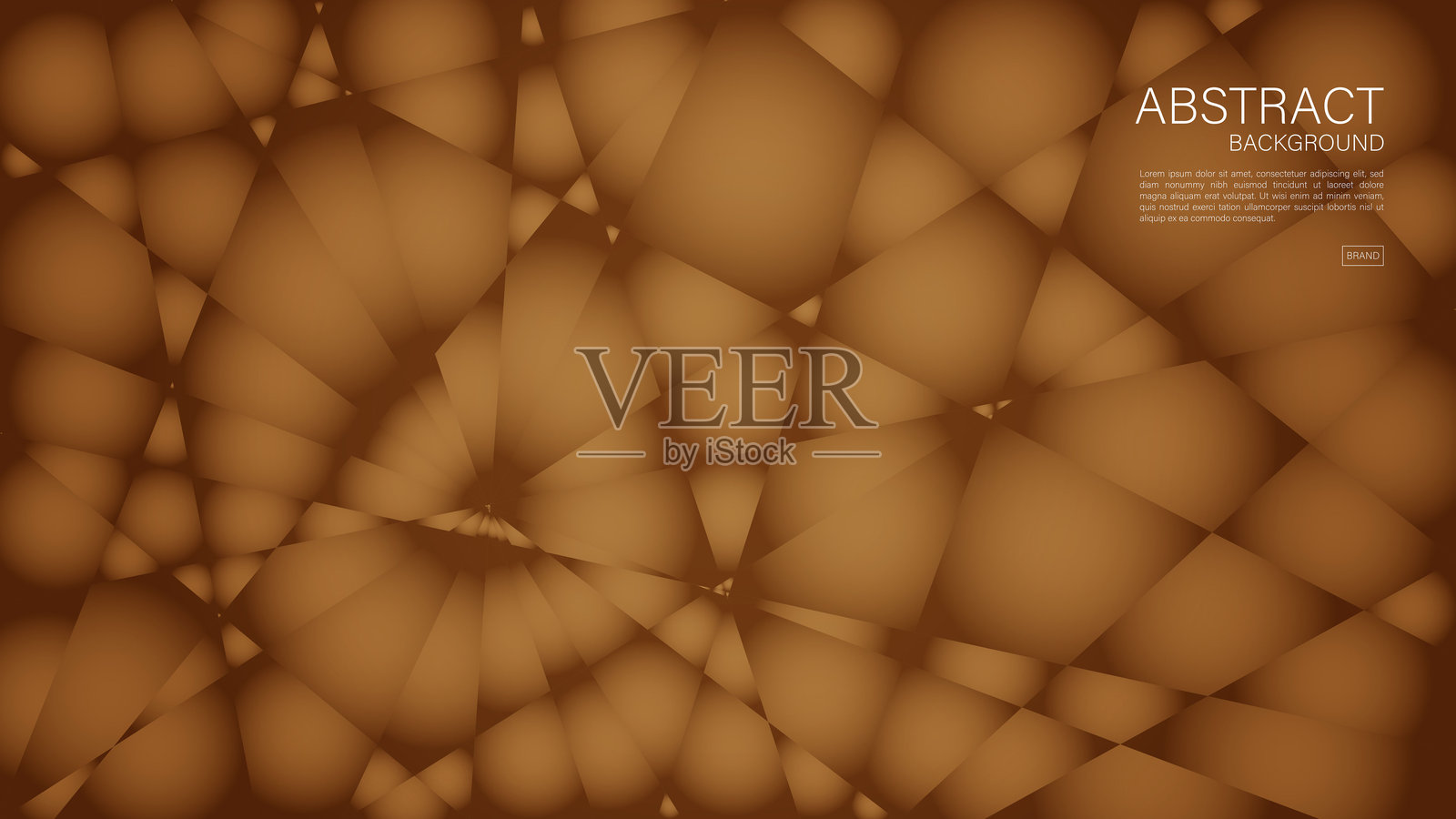 棕色抽象背景,多边形图形,几何矢量,简约纹理,网页背景,棕色封面设计,传单模板,横幅,墙面装饰,壁纸,棕色背景矢量插画图片素材