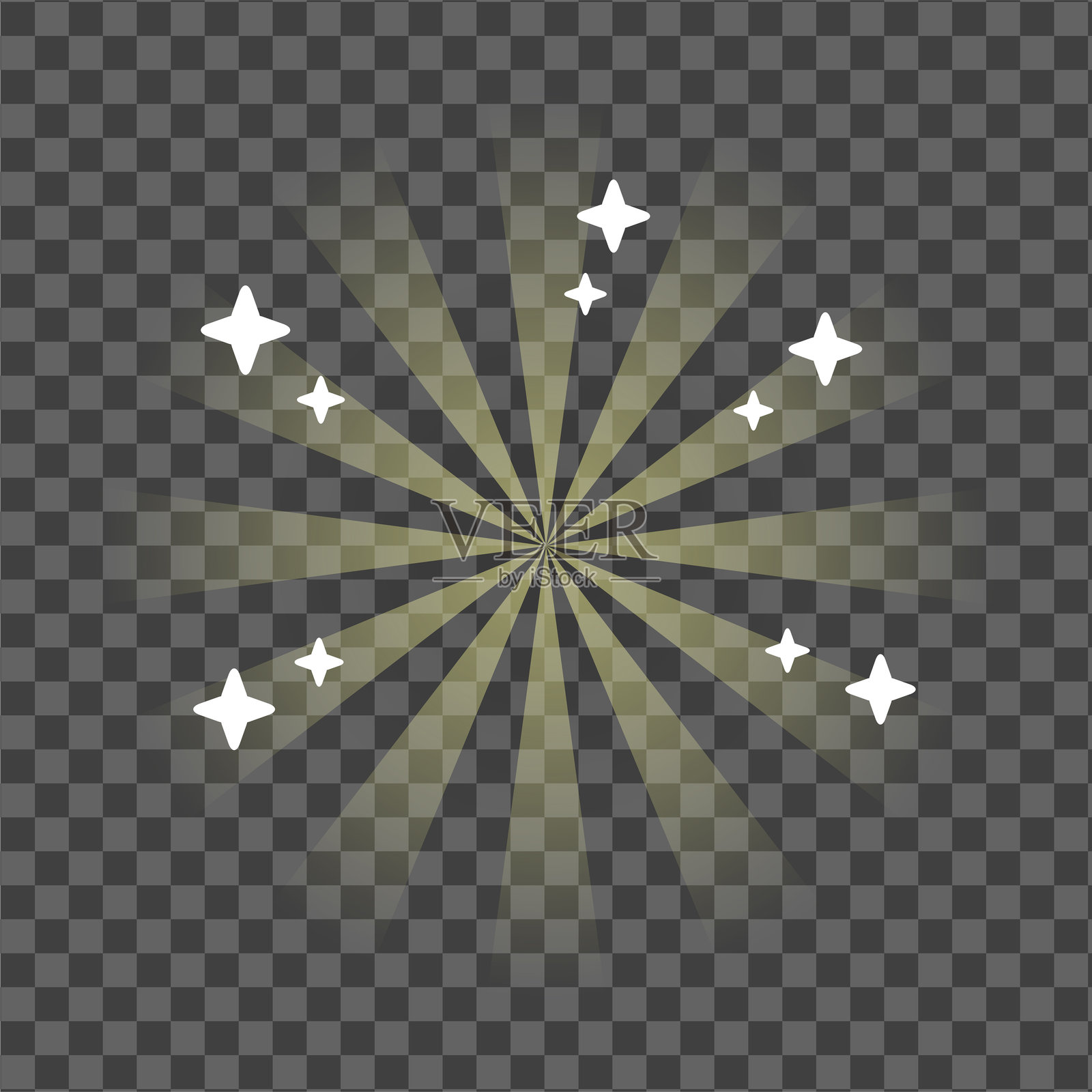 放射光插画图片素材