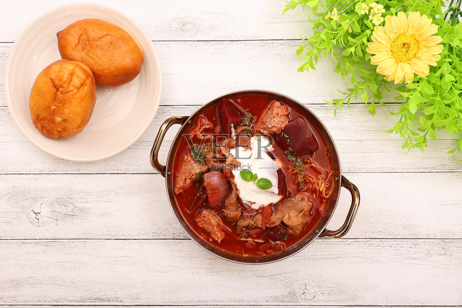 红菜汤照片摄影图片