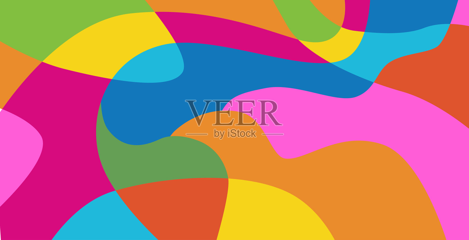 抽象风景图案插画图片素材