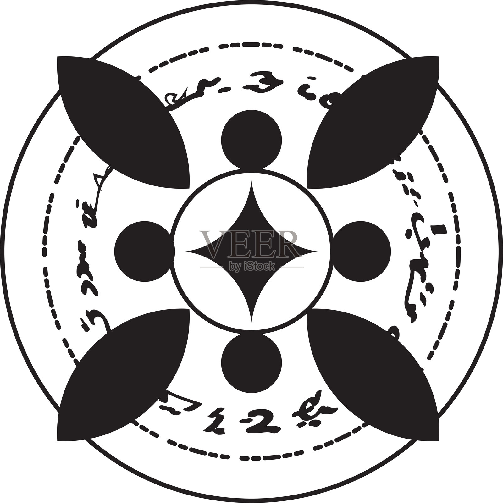 幻想魔法阵 创建魔法阵并施展法术,星辰的命运与冒险,女巫、巫师与魔法领域。插画图片素材