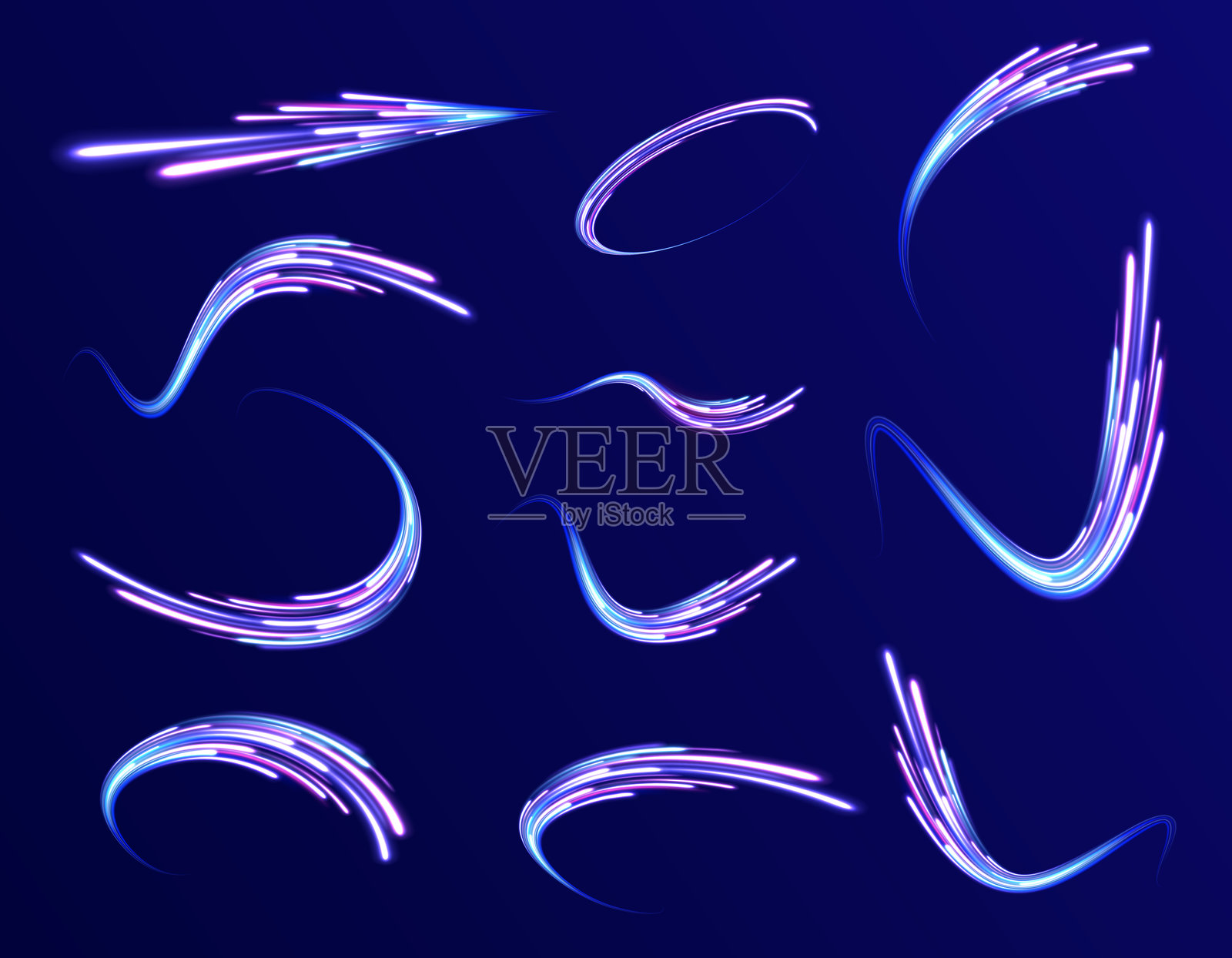 光轨波动插画图片素材