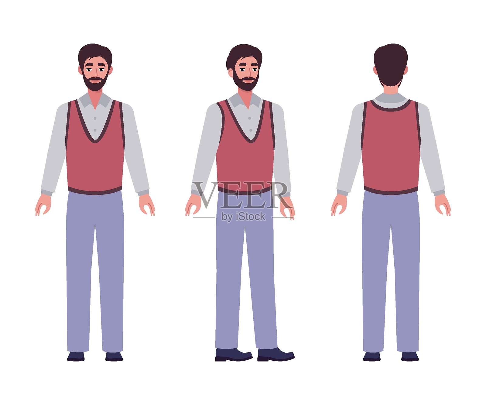 不同的人插画图片素材