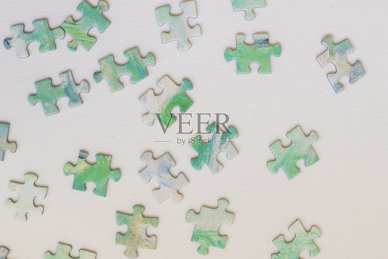 五彩缤纷的拼图照片摄影图片