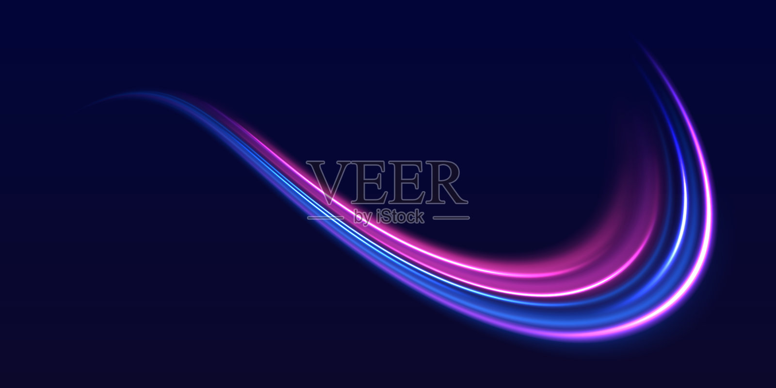 霓虹灯光线轨迹插画图片素材